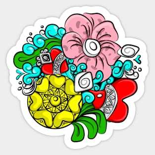 Love Flower Sticker